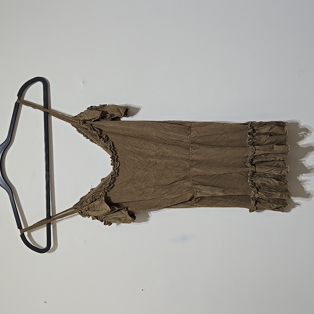 Charlotte Russe Brown Ruffled Women's Top - Picture 2 of 3